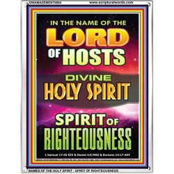 SPIRIT OF RIGHTEOUSNESS   Scripture Art Acrylic Frame   (GWAMAZEMENT8804)   "24X32"