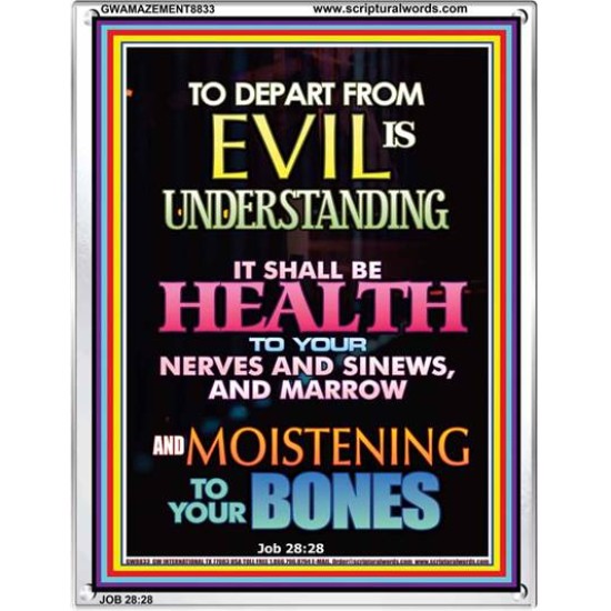 WISDOM IS HEALTH   Inspirational Wall Art Frame   (GWAMAZEMENT8833)   