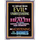 WISDOM IS HEALTH   Inspirational Wall Art Frame   (GWAMAZEMENT8833)   