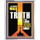 WALK IN THE TRUTH   Large Framed Scripture Wall Art   (GWAMAZEMENT9121)   