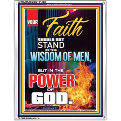 YOUR FAITH   Framed Bible Verses Online   (GWAMAZEMENT9126B)   "24X32"