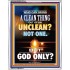 UNCLEAN   Scriptures Wall Art   (GWAMAZEMENT9144)   "24X32"