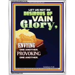 VAIN GLORY   Bible Verses Wall Art Acrylic Glass Frame   (GWAMAZEMENT9196)   "24X32"