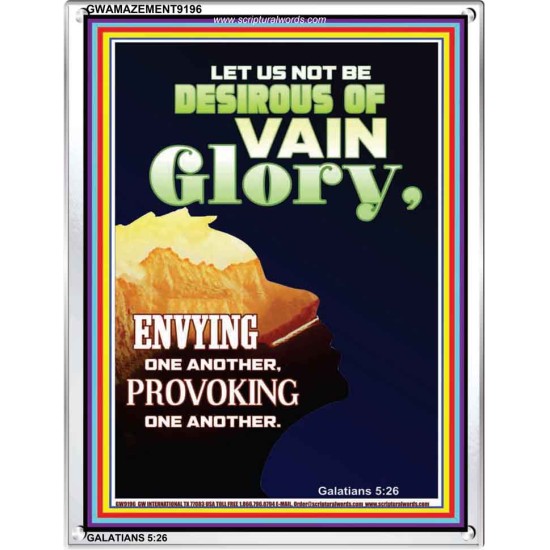 VAIN GLORY   Bible Verses Wall Art Acrylic Glass Frame   (GWAMAZEMENT9196)   