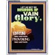 VAIN GLORY   Bible Verses Wall Art Acrylic Glass Frame   (GWAMAZEMENT9196)   