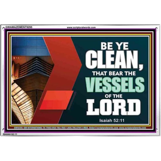 VESSELS OF THE LORD   Frame Bible Verse Art    (GWAMAZEMENT9295)   