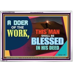 BE A DOER OF THE WORD OF GOD   Frame Scriptures Dcor   (GWAMAZEMENT9306)   "24X32"