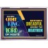 A GREAT KING IS OUR GOD THE LORD OF HOSTS   Custom Frame Bible Verse   (GWAMAZEMENT9348)   "24X32"