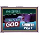 WHOSOEVER IS BORN OF GOD SINNETH NOT   Printable Bible Verses to Frame   (GWAMAZEMENT9375)   