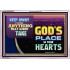 WHAT IS GOD'S PLACE IN YOUR HEART   Large Framed Scripture Wall Art   (GWAMAZEMENT9379)   "24X32"