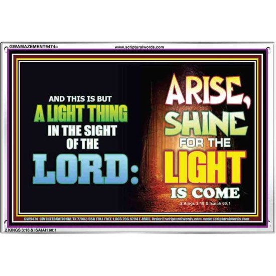 A LIGHT THING   Christian Paintings Frame   (GWAMAZEMENT9474c)   