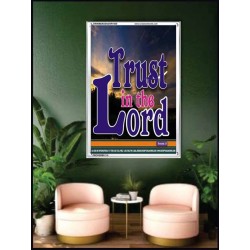 TRUST IN THE LORD   Christian Artwork Acrylic Glass Frame   (GWAMBASSADOR1030)   "32X48"