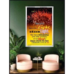 WALK IN THE LIGHT   Frame Bible Verses Online   (GWAMBASSADOR1674)   "32X48"