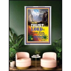 BE AS MOUNT ZION   Modern Christian Wall Dcor   (GWAMBASSADOR1747)   "32X48"