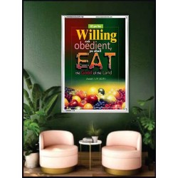 WILLING AND OBEDIENT   Christian Paintings Frame   (GWAMBASSADOR1758)   "32X48"