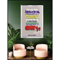 AFFLICTION WHICH IS BUT FOR A MOMENT   Inspirational Wall Art Frame   (GWAMBASSADOR3148)   "32X48"