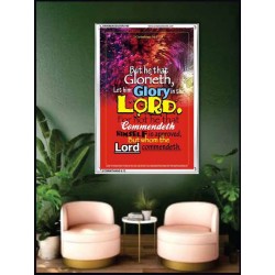 WHOM THE LORD COMMENDETH   Large Frame Scriptural Wall Art   (GWAMBASSADOR3190)   "32X48"