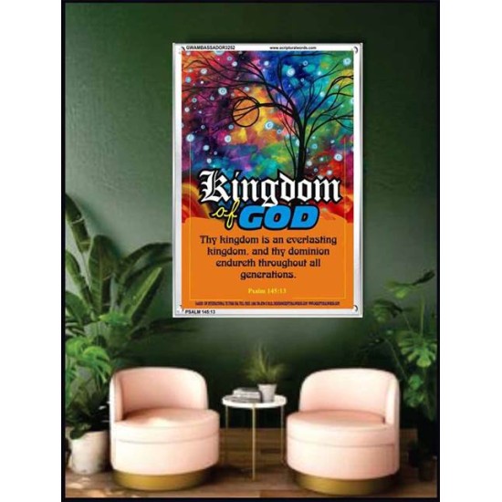 AN EVERLASTING KINGDOM   Framed Bible Verse   (GWAMBASSADOR3252)   