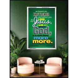 WALK AND TO PLEASE GOD   Printable Bible Verse to Frame   (GWAMBASSADOR3407)   "32X48"