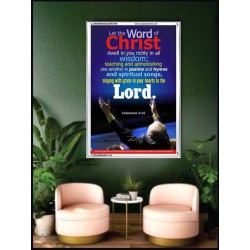 WORD OF CHRIST   Printable Bible Verse to Framed   (GWAMBASSADOR3790)   