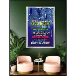 TRUE HEART   Large Frame Scriptural Wall Art   (GWAMBASSADOR3803)   "32X48"