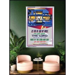 WE WILL SERVE THE LORD   Framed Bible Verses   (GWAMBASSADOR4567)   "32X48"