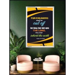 WAIT UPON THE LORD   Inspirational Bible Verse Frame   (GWAMBASSADOR4783)   "32X48"