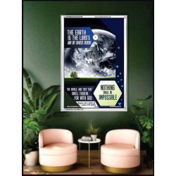 THE WORLD AND THEY THAT DWELL THEREIN   Bible Verse Framed for Home   (GWAMBASSADOR5160)   