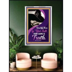 YOUR WORD IS TRUTH   Bible Verses Framed for Home   (GWAMBASSADOR5388)   "32X48"