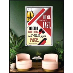 WHEN YOU FAST   Printable Bible Verses to Frame   (GWAMBASSADOR5389)   "32X48"