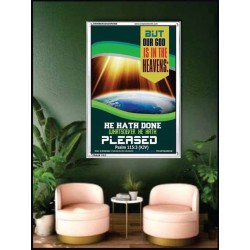 WHATSOEVER HE HATH PLEASED   Frame Bible Verse   (GWAMBASSADOR5456)   "32X48"