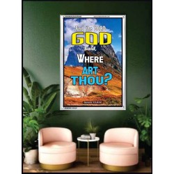 WHERE ARE THOU   Custom Framed Bible Verses   (GWAMBASSADOR6402)   "32X48"