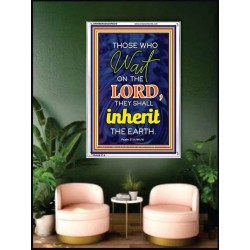 WAIT ON THE LORD   contemporary Christian Art Frame   (GWAMBASSADOR6519)   "32X48"