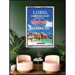 WORDS OF ETERNAL LIFE   Biblical Art Acrylic Glass Frame    (GWAMBASSADOR6559)   