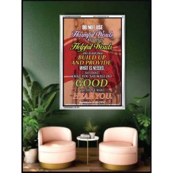 WATCH YOUR WORDS   Bible Scriptures on Love Acrylic Glass Frame   (GWAMBASSADOR6651)   "32X48"