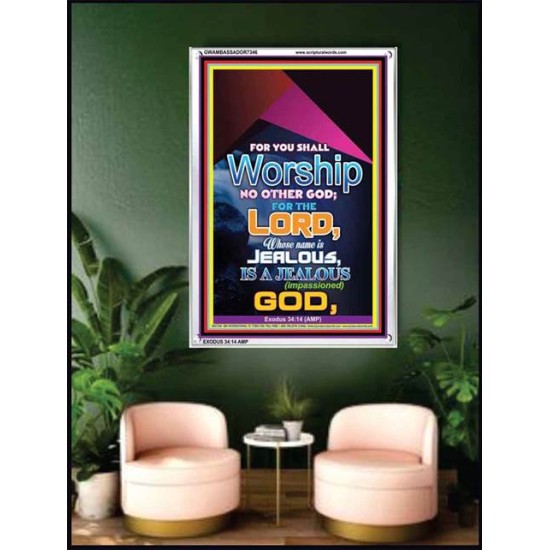 WORSHIP   Religious Art Frame   (GWAMBASSADOR7346)   