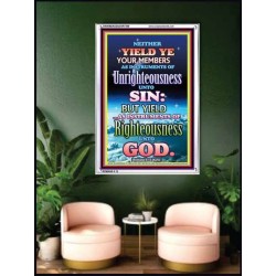 UNRIGHTEOUSNESS   Contemporary Christian Paintings Acrylic Glass frame   (GWAMBASSADOR7369)   "32X48"