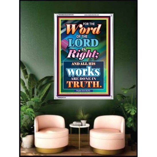 WORD OF THE LORD   Contemporary Christian poster   (GWAMBASSADOR7370)   