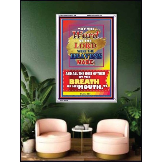 WORD OF THE LORD   Framed Hallway Wall Decoration   (GWAMBASSADOR7384)   