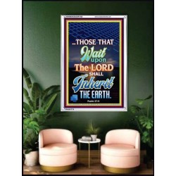 WAIT UPON THE LORD   Bible Verses Frame for Home   (GWAMBASSADOR7425)   "32X48"