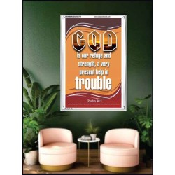 A VERY PRESENT HELP   Scripture Wood Frame Signs   (GWAMBASSADOR751)   