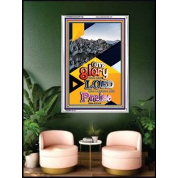 GIVE GLORY TO GOD   Bible Verses Frame for Home   (GWAMBASSADOR7728)   "32X48"