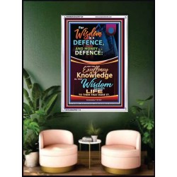 WISDOM A DEFENCE   Bible Verses Framed for Home   (GWAMBASSADOR7729)   