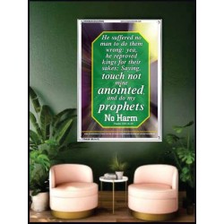 TOUCH NOT MINE ANOINTED   Bible Verse Wall Art Frame   (GWAMBASSADOR802)   "32X48"