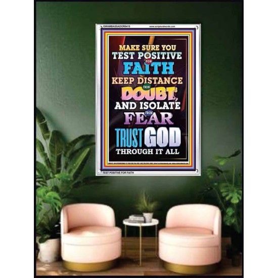 TRUST GOD AT ALL TIMES   Biblical Paintings Acrylic Glass Frame   (GWAMBASSADOR8415)   