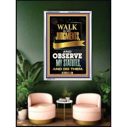 WALK IN MY JUDGEMENTS   Printable Bible Verse to Framed   (GWAMBASSADOR8479)   "32X48"