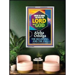 ALPHA AND OMEGA BEGINNING AND THE END   Framed Sitting Room Wall Decoration   (GWAMBASSADOR8649)   