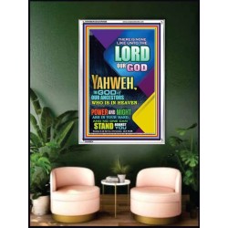 YAHWEH  OUR POWER AND MIGHT   Framed Office Wall Decoration   (GWAMBASSADOR8656)   