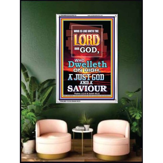 HE IS A JUST GOD   Acrylic Framed   (GWAMBASSADOR8733)   