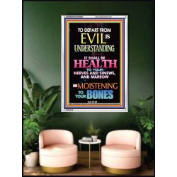 WISDOM IS HEALTH   Inspirational Wall Art Frame   (GWAMBASSADOR8833)   "32X48"